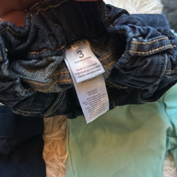 Carter’s, Cat & Jack Baby Boy Jeans, Slacks Bundle of 5, 3m 3months - Picture 5 of 8